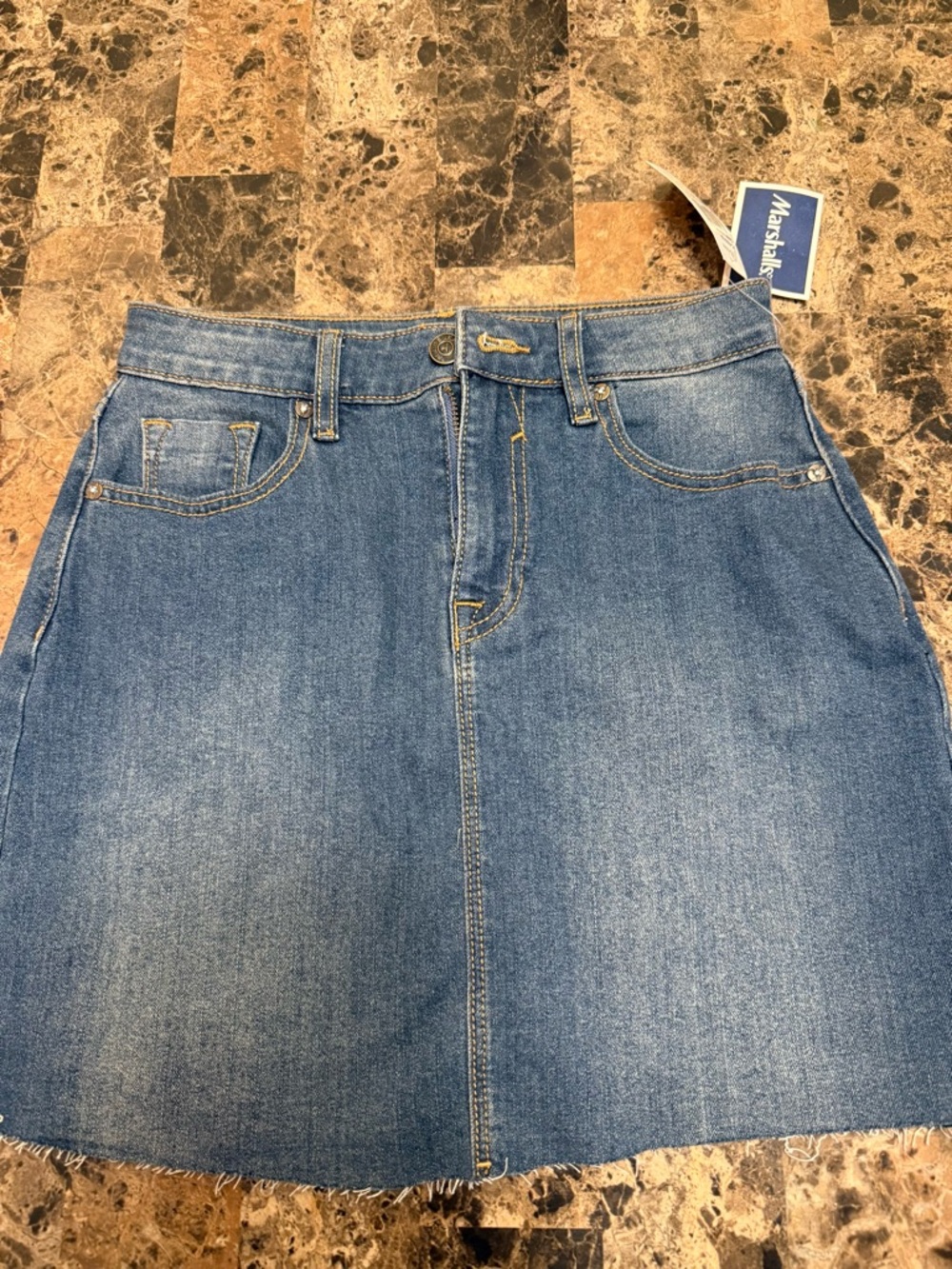 Marshalls Blue Denim A-Line Women's Skirt